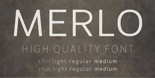 Merlo-Lightitalic-Font