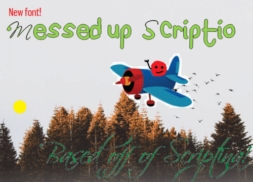 Messed Up Scriptio Font 1