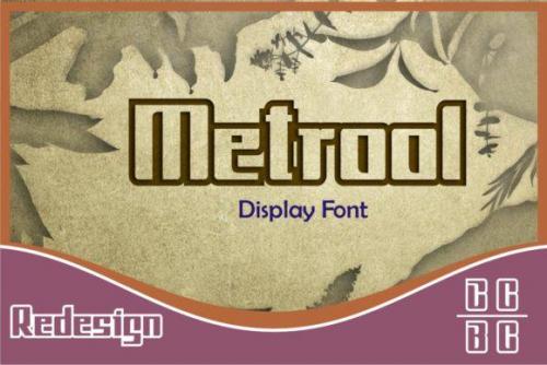 Metrool 3d Outline Font 5