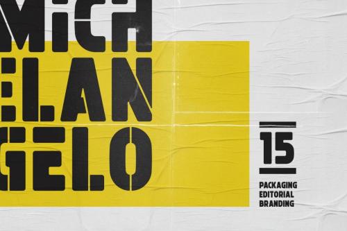 Michelangelo Army Font