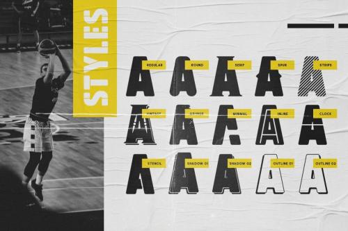 Michelangelo Army Font 1
