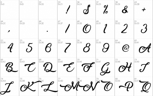 Midnight Bangkok Font 1