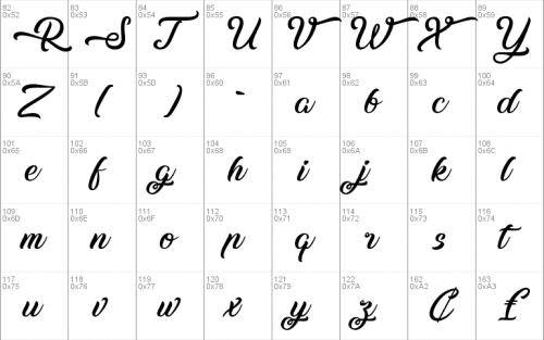 Midnight Bangkok Font 2