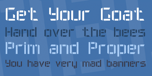 Military Font 7 Font 2