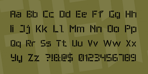 Military Font 7 Font 4