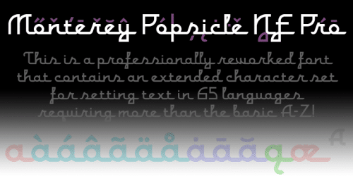 Monterey Popsicle Nf Font 3