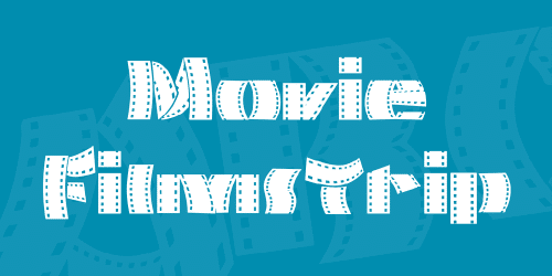 Movie Filmstrip Font