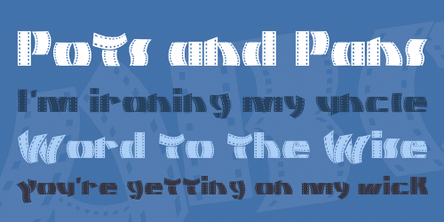 Movie Filmstrip Font 1