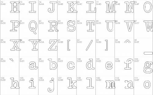 Neobulletin Outline Font 2
