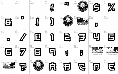 Old Japanese Font 1