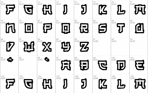 Old Japanese Font 2