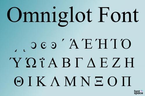 Omniglot Font 2