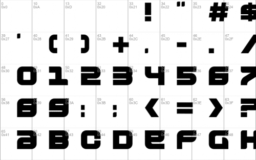 Outsider Techno Font 1