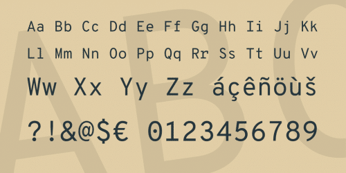 Overpass Mono Font 3