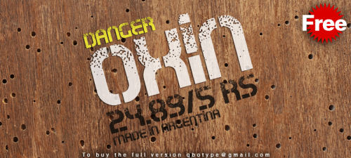 Oxin War Font 1