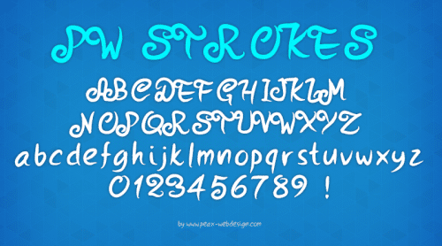 PW Strokes Font 1