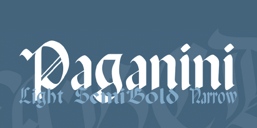 Paganini Font
