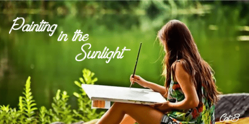 Painting In The Sunlight Font