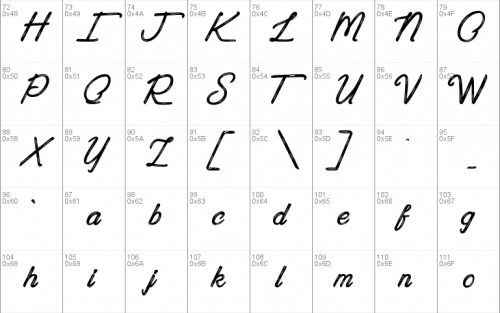 Painting In The Sunlight Font 2