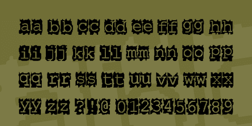 Paper Cut Font 1