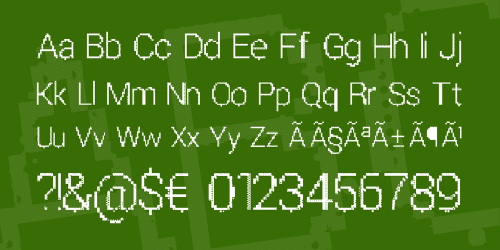 Parametric Glitch Font 4