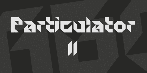Particulator Ii Font