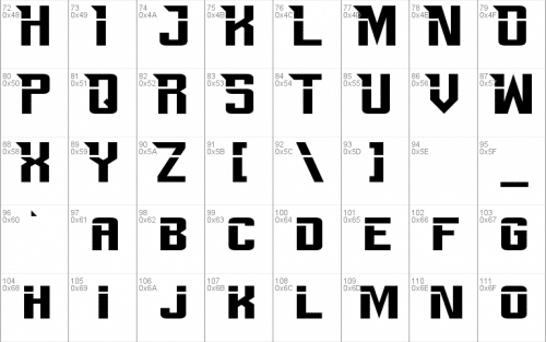 Perfect Dark Zero Font 2
