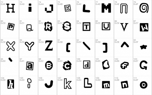 Phantasmagoria of River City Font 3