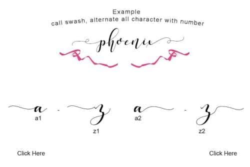Phoenix Sweet Calligraphy Font 2