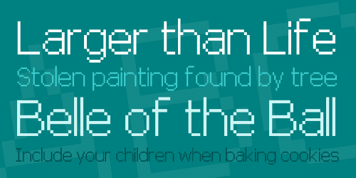 Pixel Fjverdana 12pt Font 1