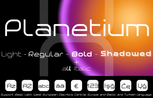 Planetium-X Font 6