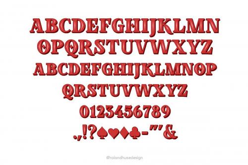 Poker In October Font 4