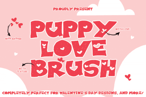 Puppy Love Brush Font 1