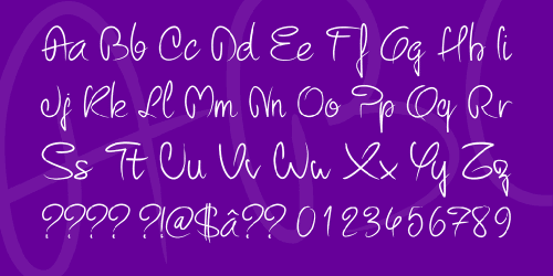Pw Curvy Regular Script Font 3