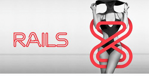 Rails Outline Display Typeface