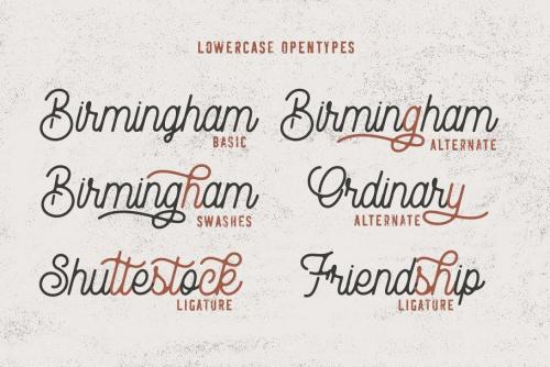 Rampage Monoline Script Font 4