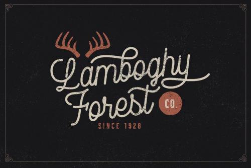 Rampage Monoline Script Font 7