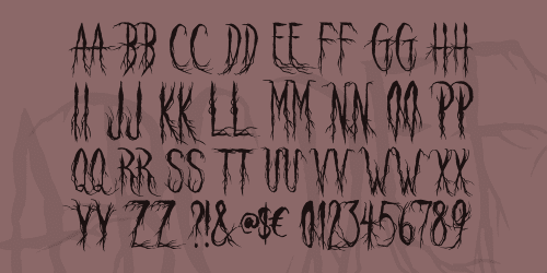 Raven Scream Font 2