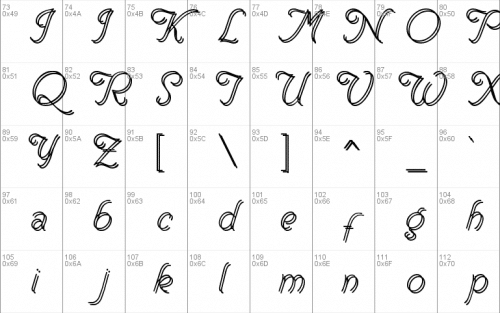 Renania Double Line Font 2
