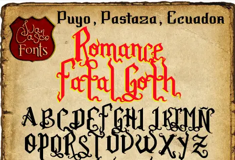 Romance-Fatal-Goth-Font
