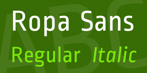 Ropa Sans Font