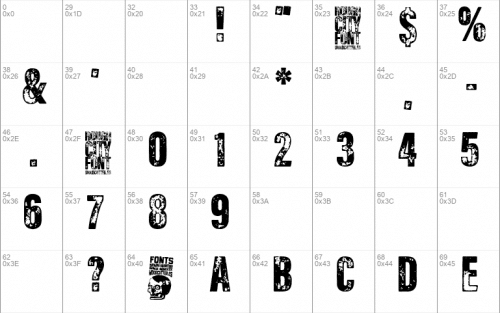 Rough City Font 1