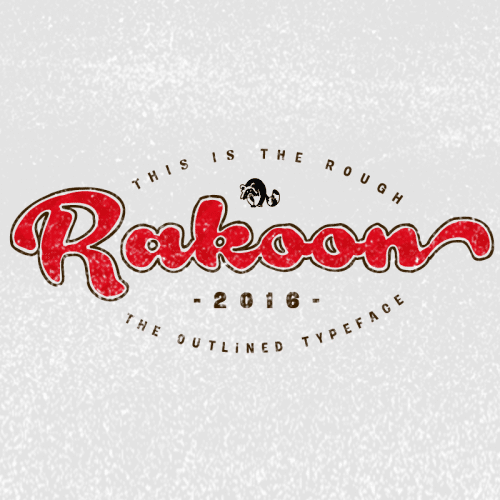 Rough Rakoon Font 2