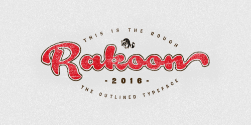 Rough Rakoon Font 3