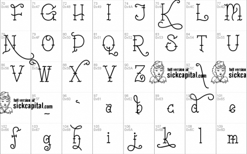 Sailorette Tattoo Font 2