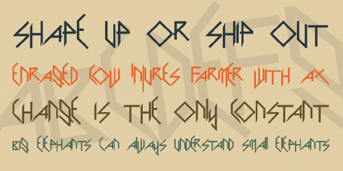 Scary Glyphs And Nice Characters Font 1