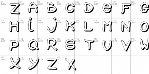 School Cartoon Font 2
