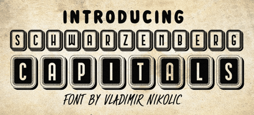 Schwarzenberg Capitals Font