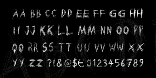 Scratched On Z Ray Font 3