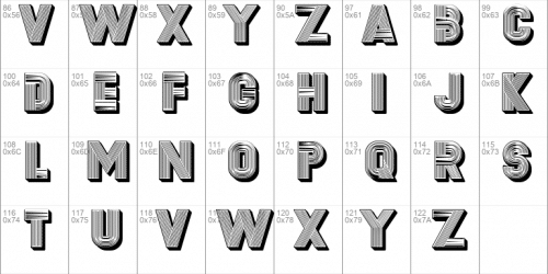 Second Channel Font 2